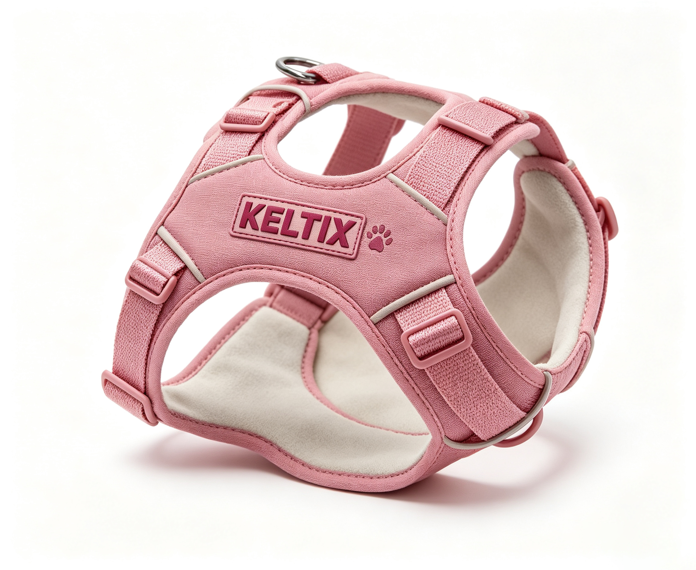 Mesh Breathable Anti‑Chafing Dog Vest Pet Harness webbing with Car Safety Clip